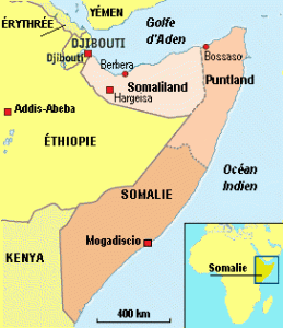 Carte Somalie